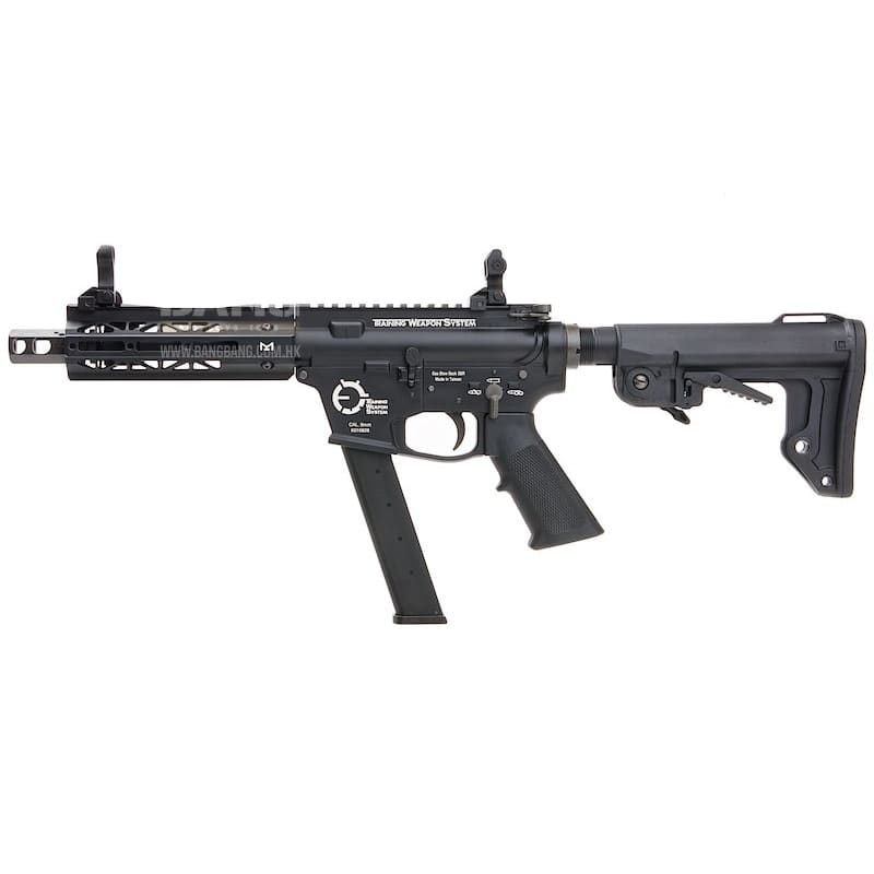 King Arms TWS 9mm SBR GBBR - Black - Bang Bang Airsoft