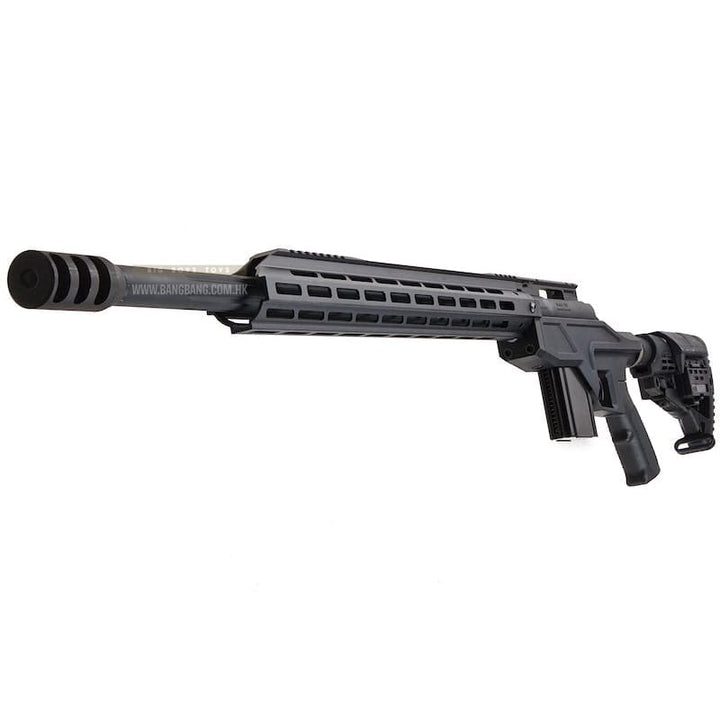 King Arms TWS M - LOK CNC Gas Sniper Rifle - Black - Bang Bang Airsoft