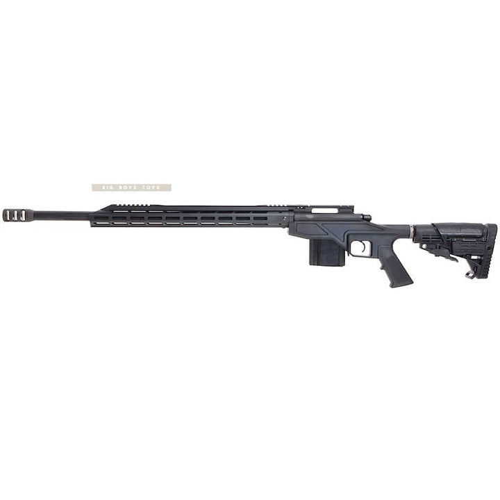 King Arms TWS M - LOK CNC Gas Sniper Rifle - Black - Bang Bang Airsoft