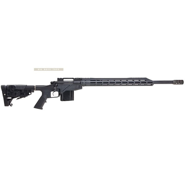 King Arms TWS M - LOK CNC Gas Sniper Rifle - Black - Bang Bang Airsoft
