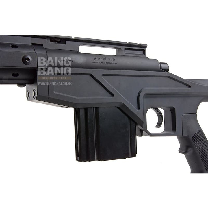 King Arms TWS M - LOK CNC Gas Sniper Rifle - Black - Bang Bang Airsoft