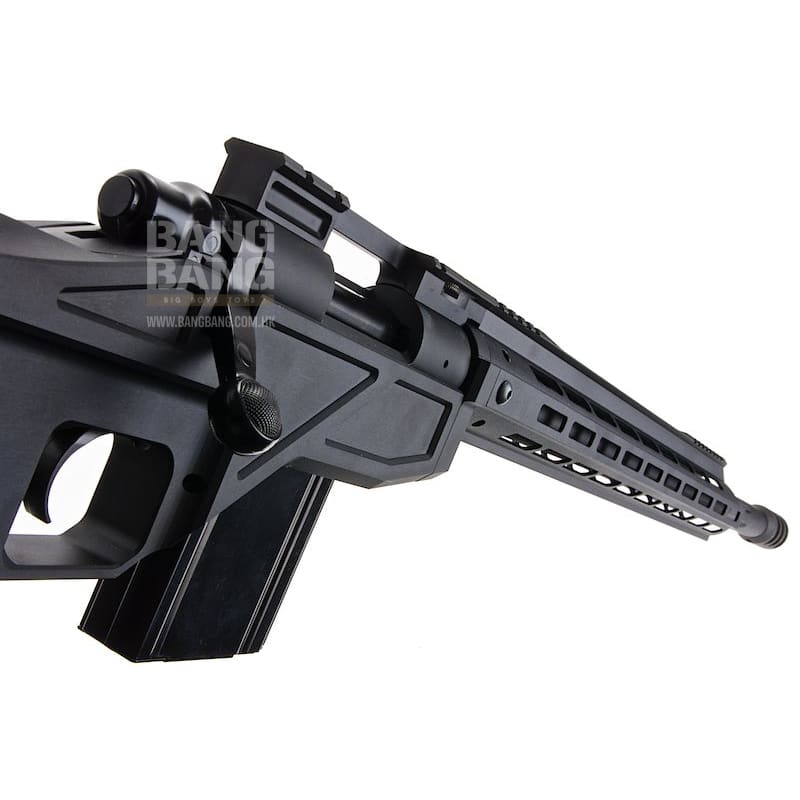 King Arms TWS M - LOK CNC Gas Sniper Rifle - Black - Bang Bang Airsoft