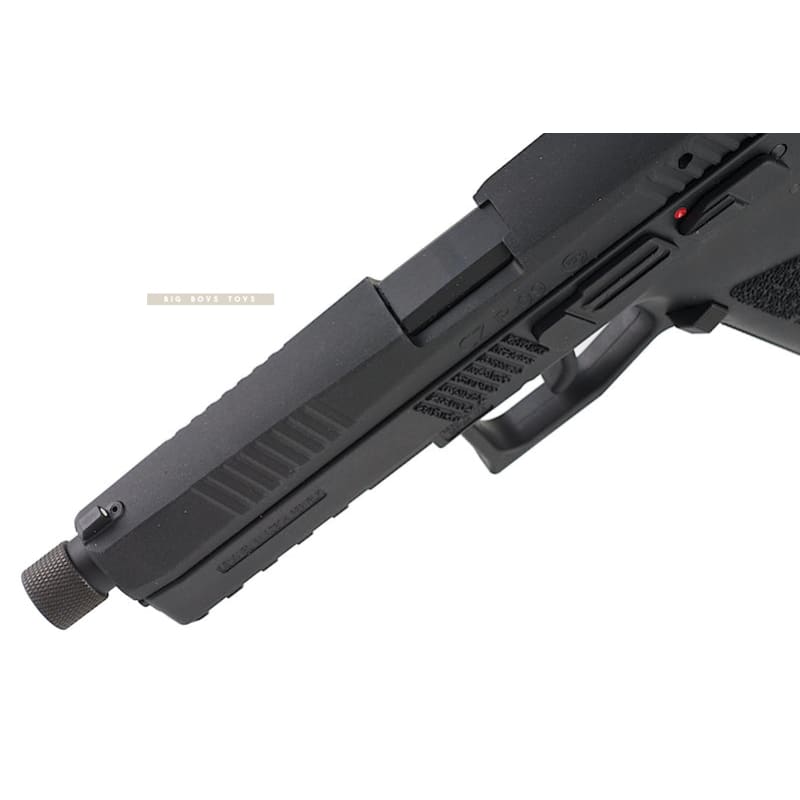KJ Works CZ P - 09 Duty (ASG Licensed) with 14mm CCW Thread Barrel - CO2 Version (BK) - Bang Bang Airsoft