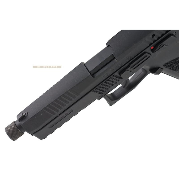 KJ Works CZ P - 09 Duty (ASG Licensed) with 14mm CCW Thread Barrel - CO2 Version (BK) - Bang Bang Airsoft