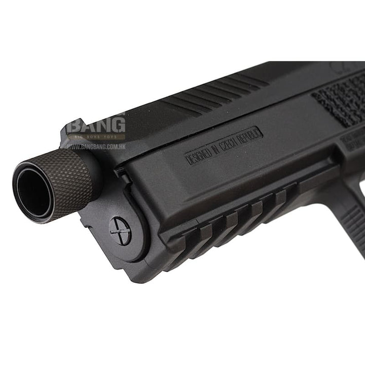 KJ Works CZ P - 09 Duty (ASG Licensed) with 14mm CCW Thread Barrel - Gas Version (BK) - Bang Bang Airsoft