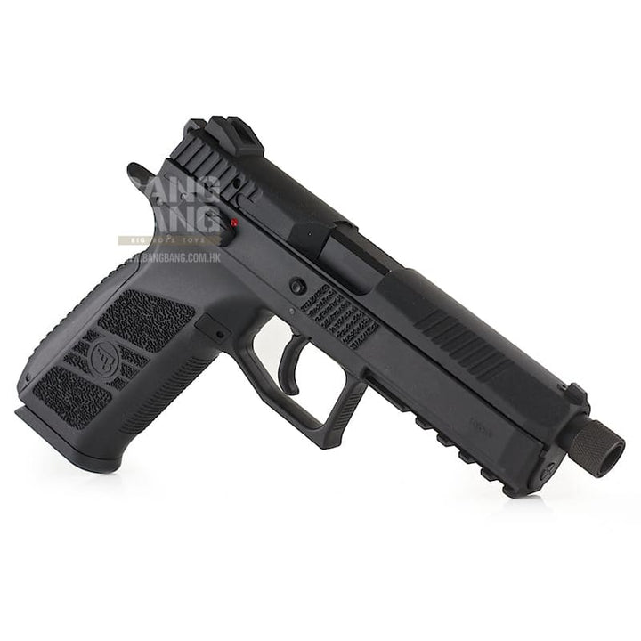 KJ Works CZ P - 09 Duty (ASG Licensed) with 14mm CCW Thread Barrel - Gas Version (BK) - Bang Bang Airsoft