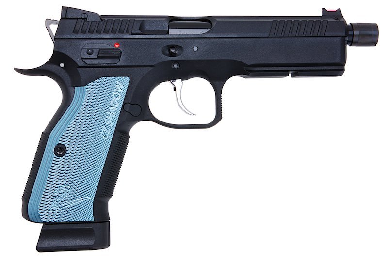 KJ Works CZ Shadow 2 GBB Airsoft Pistol - Threaded Barrel Version (ASG Licensed) - Bang Bang Airsoft
