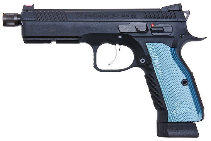 KJ Works CZ Shadow 2 GBB Airsoft Pistol - Threaded Barrel Version (ASG Licensed) - Bang Bang Airsoft