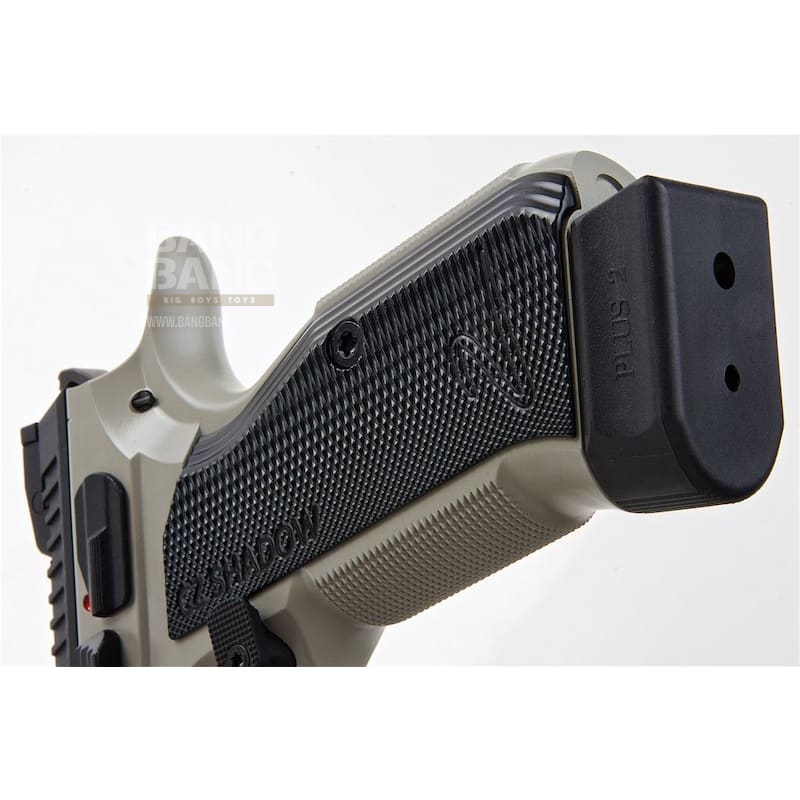 KJ Works CZ Shadow 2 GBB Airsoft Pistol - Urban Grey Frame (ASG Licensed) - Bang Bang Airsoft