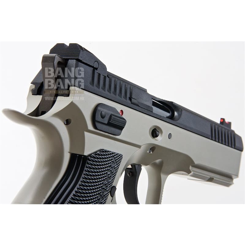 KJ Works CZ Shadow 2 GBB Airsoft Pistol - Urban Grey Frame (ASG Licensed) - Bang Bang Airsoft