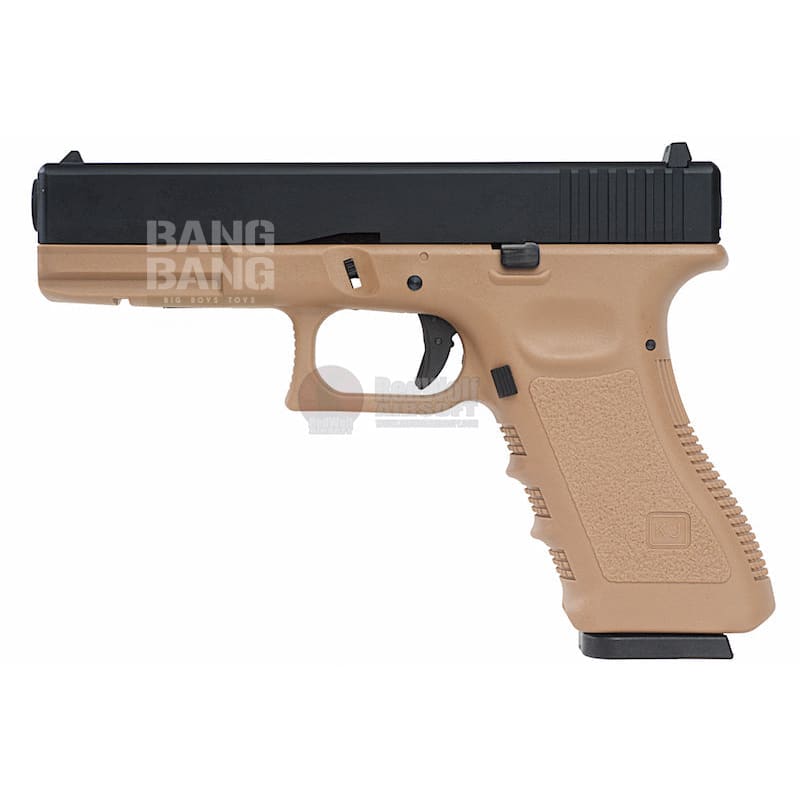 KJ Works KP - 17 Gas Version - TAN - Bang Bang Airsoft