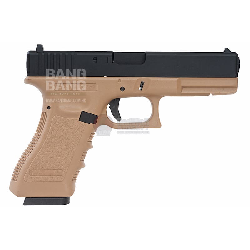 KJ Works KP - 17 Gas Version - TAN - Bang Bang Airsoft