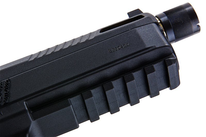 KJ Works P - 09 Green Gas Airsoft Pistol (Optics Ready) - Black (Threaded Outer Barrel) - Bang Bang Airsoft
