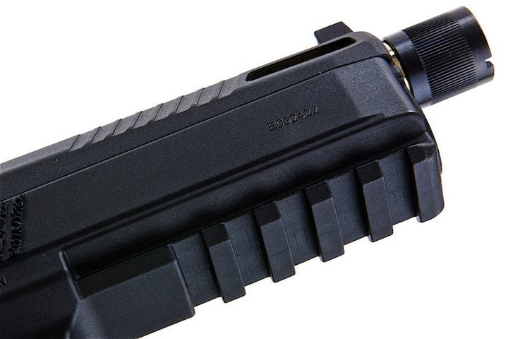 KJ Works P - 09 Green Gas Airsoft Pistol (Optics Ready) - Black (Threaded Outer Barrel) - Bang Bang Airsoft