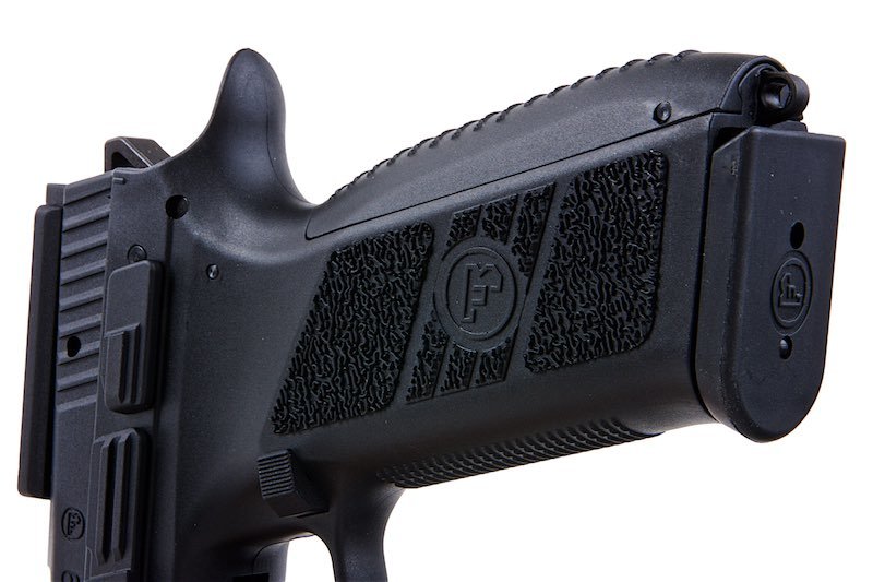 KJ Works P - 09 Green Gas Airsoft Pistol (Optics Ready) - Black (Threaded Outer Barrel) - Bang Bang Airsoft