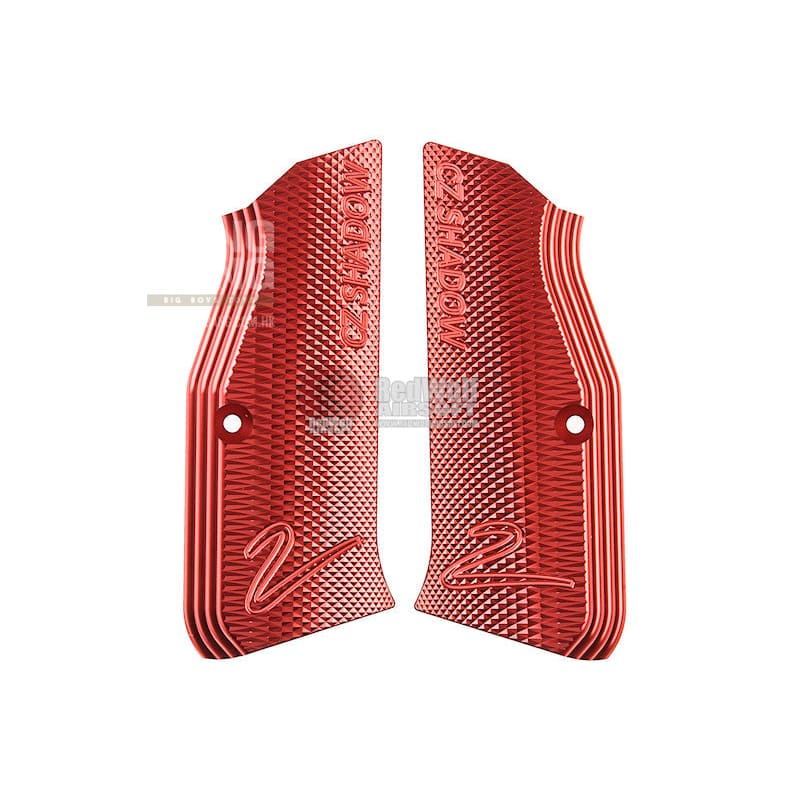 KJ Works Shadow 2 Aluminum Grip Panel - Red - Bang Bang Airsoft