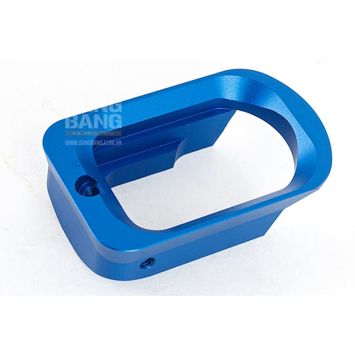 KJ Works Short Aluminium Hand Grip & Magwell Set - Blue - Bang Bang Airsoft