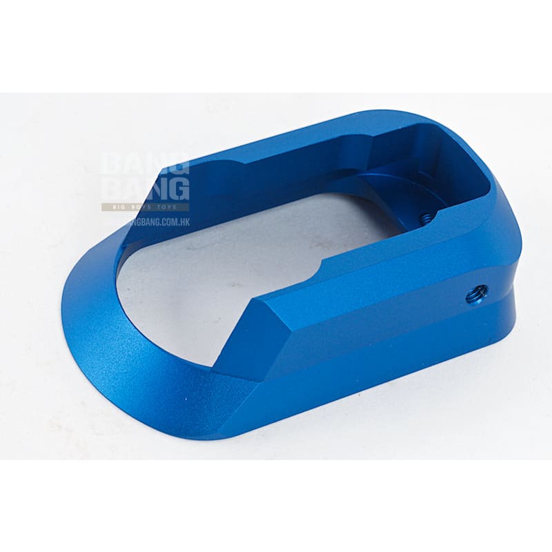 KJ Works Short Aluminium Hand Grip & Magwell Set - Blue - Bang Bang Airsoft