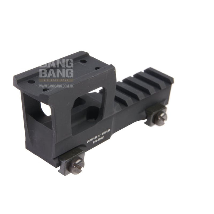 Knight's Armament Airsoft Aluminum High Rise Mount (for T1 / T2 Airsoft Red Dot Sight) - Black (by Dytac) - Bang Bang Airsoft