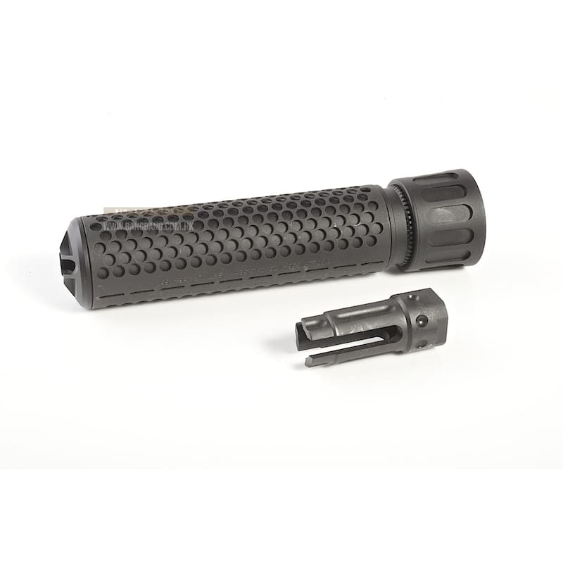 Knight's Armament Airsoft (Madbull) 556 QDC Airsoft Suppressor w/ Quick Detach Function (14mm CW) - BK - Bang Bang Airsoft