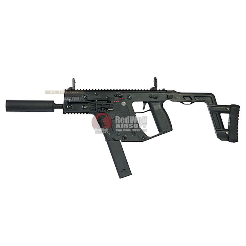 KRYTAC KRISS Vector AEG SMG Rifle w/ Mock Suppressor - Black - Bang Bang Airsoft