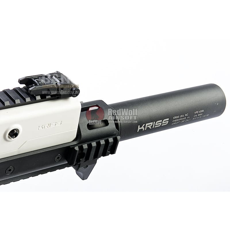 KRYTAC KRISS Vector Limited Edition 'Alpine White' AEG SMG Rifle (with Mock Suppressor) - Bang Bang Airsoft