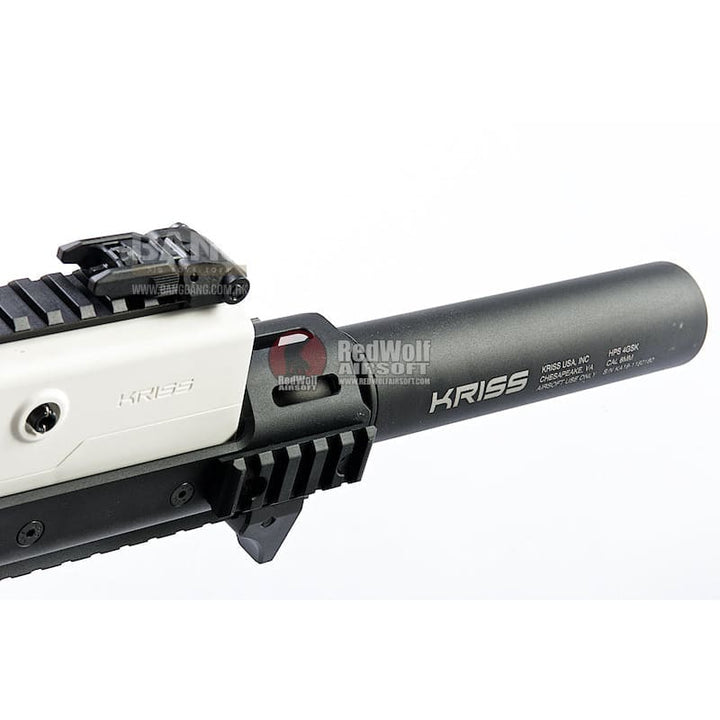 KRYTAC KRISS Vector Limited Edition 'Alpine White' AEG SMG Rifle (with Mock Suppressor) - Bang Bang Airsoft