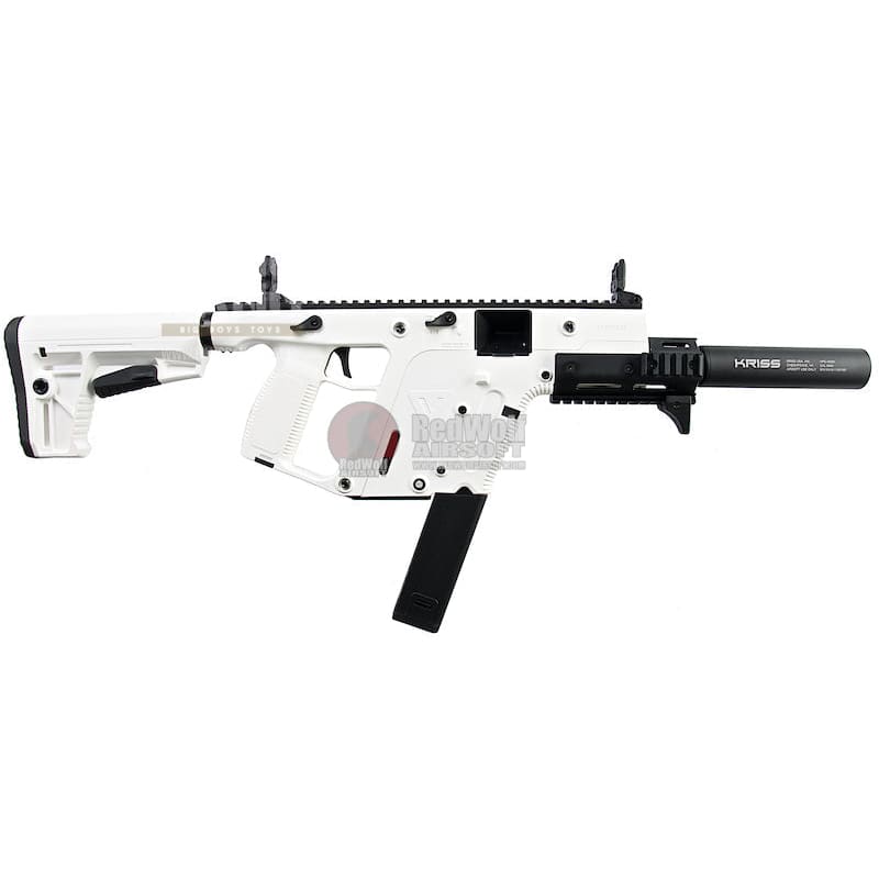 KRYTAC KRISS Vector Limited Edition 'Alpine White' AEG SMG Rifle (with Mock Suppressor) - Bang Bang Airsoft