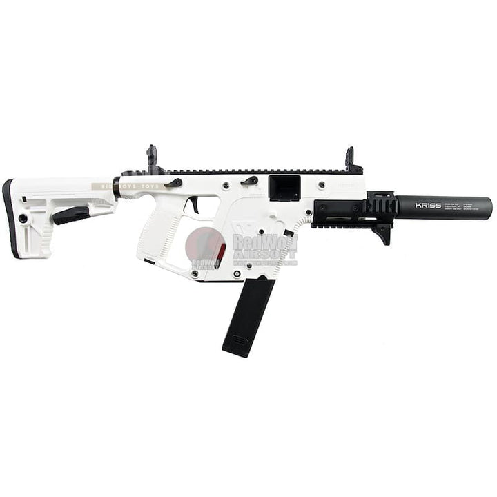KRYTAC KRISS Vector Limited Edition 'Alpine White' AEG SMG Rifle (with Mock Suppressor) - Bang Bang Airsoft