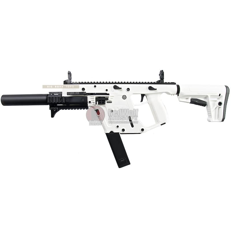 KRYTAC KRISS Vector Limited Edition 'Alpine White' AEG SMG Rifle (with Mock Suppressor) - Bang Bang Airsoft