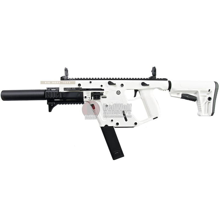 KRYTAC KRISS Vector Limited Edition 'Alpine White' AEG SMG Rifle (with Mock Suppressor) - Bang Bang Airsoft