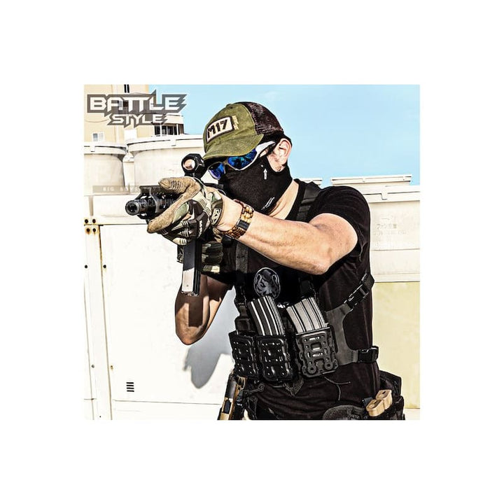 Laylax (Battle Style) AeroFlex Face Guard - Black (Size L - XL) - Bang Bang Airsoft