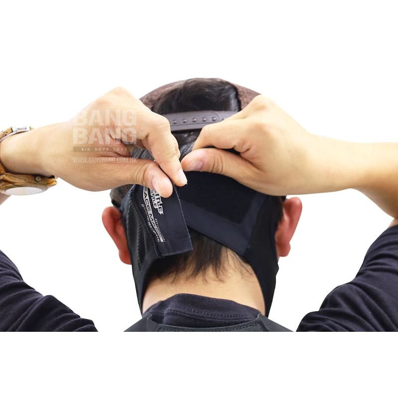 Laylax (Battle Style) AeroFlex Face Guard - Black (Size L - XL) - Bang Bang Airsoft