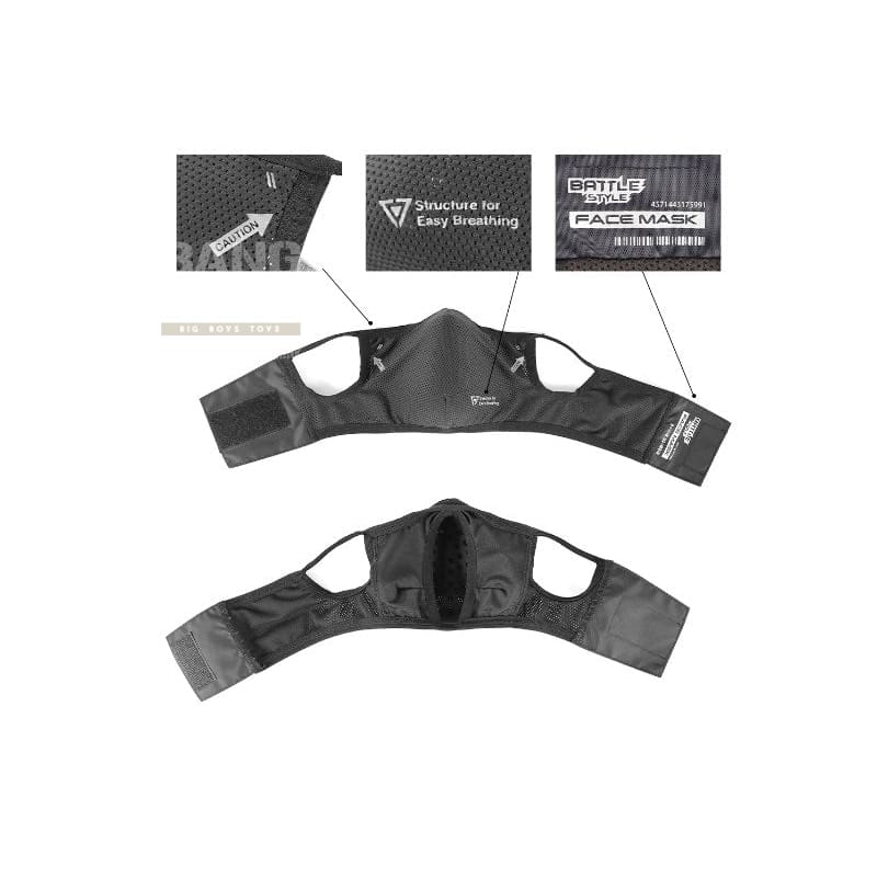 Laylax (Battle Style) AeroFlex Face Guard - FG (Size L - XL) - Bang Bang Airsoft