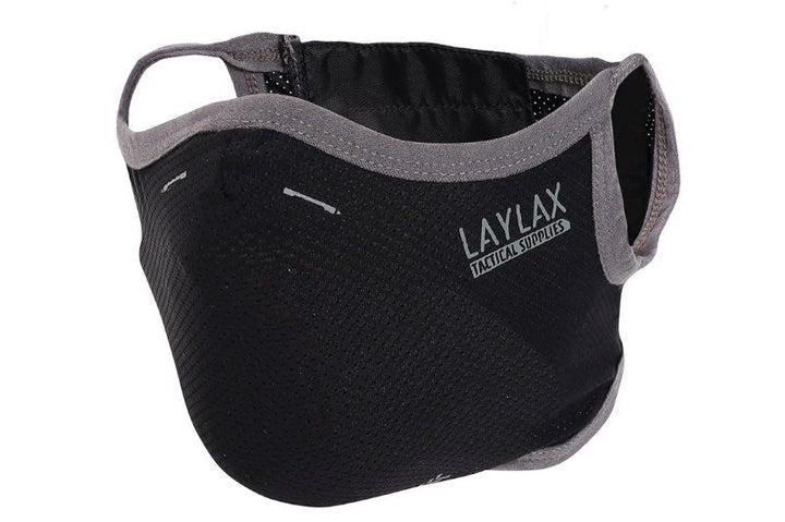 Laylax (Battle Style) AeroFlex Face Guard 'ICE' - Black (Size S - M) - Bang Bang Airsoft