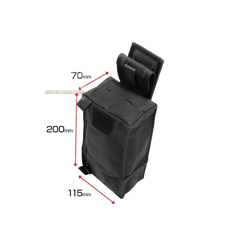 Laylax (Battle Style) Compact Dump Pouch - Black - Bang Bang Airsoft
