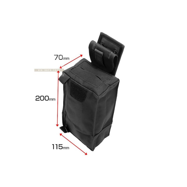 Laylax (Battle Style) Compact Dump Pouch - Black - Bang Bang Airsoft