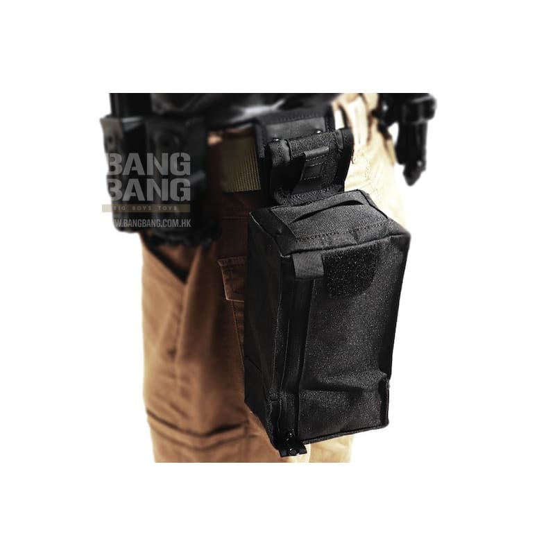 Laylax (Battle Style) Compact Dump Pouch - Black - Bang Bang Airsoft