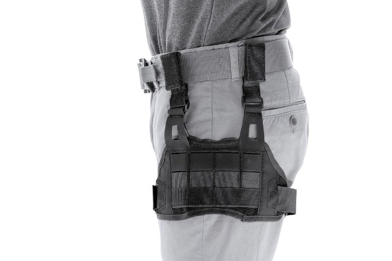 Laylax (Battle Style) Compact Leg Panel - Black - Bang Bang Airsoft