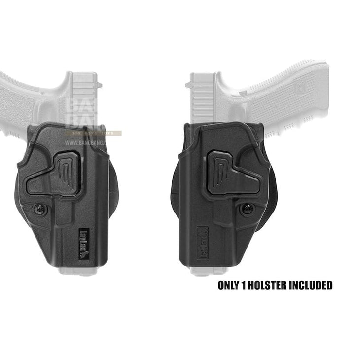 Laylax (Battle Style) CQC Holster Left Handed for Tokyo Marui G17/18c/19/22/26, Umarex G17/19/19x GBB - BK - Bang Bang Airsoft