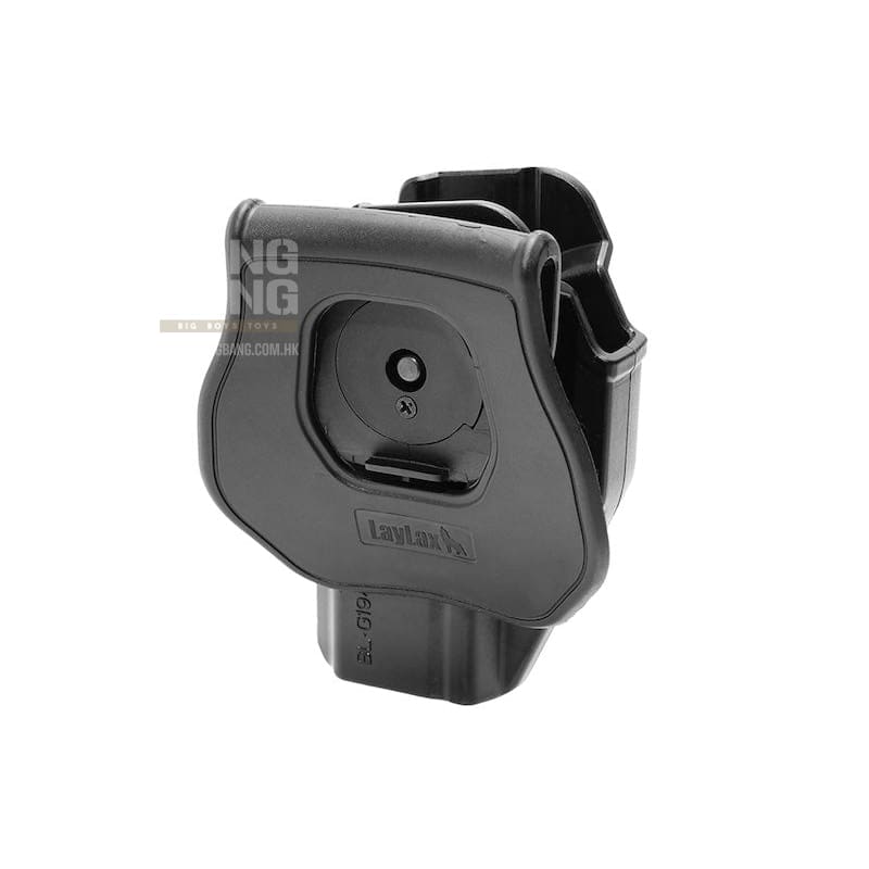 Laylax (Battle Style) CQC Holster Left Handed for Tokyo Marui G17/18c/19/22/26, Umarex G17/19/19x GBB - BK - Bang Bang Airsoft