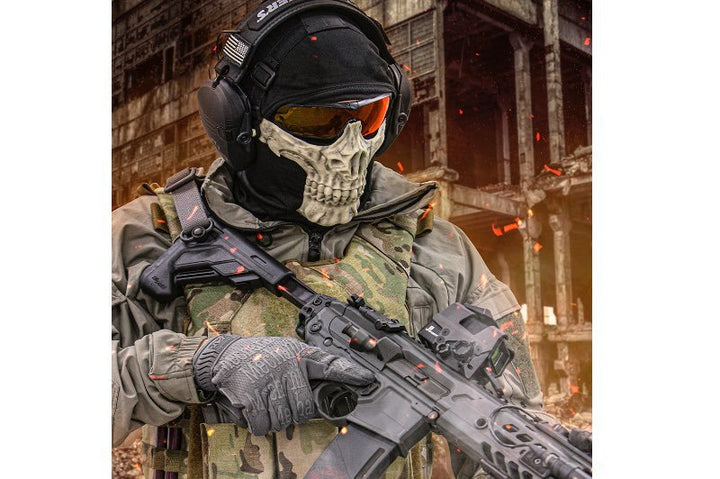 Laylax (Battle Style) Skull Face Guard (Bone White) - Bang Bang Airsoft
