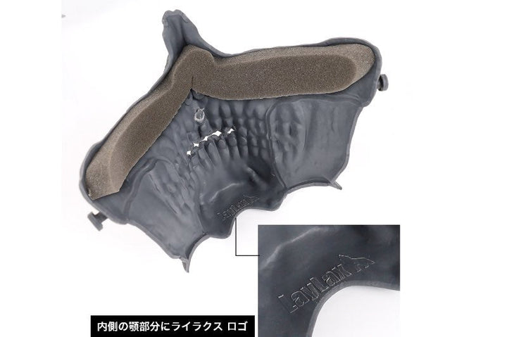 Laylax (Battle Style) Skull Face Guard (Shadow Black) - Bang Bang Airsoft