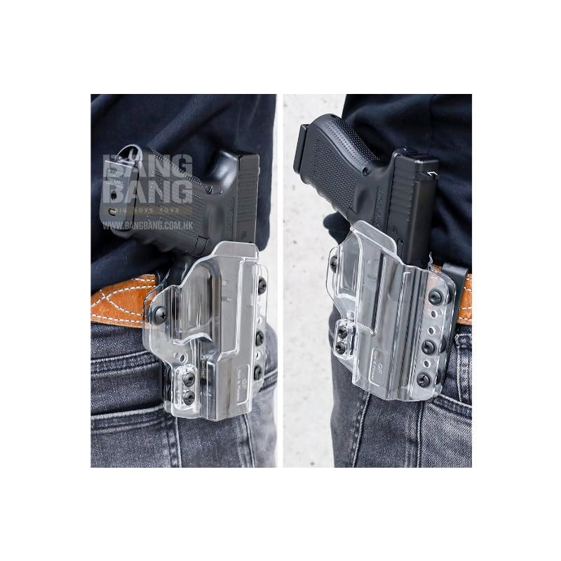 Laylax Garuda Tokyo Marui Glock Series 2 Way Holster (Right Hand - Clear) - Bang Bang Airsoft
