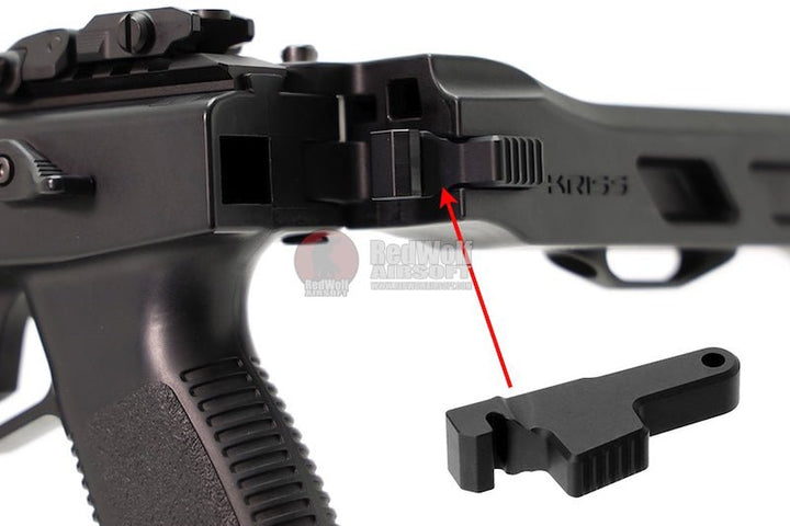 Laylax Hard Stock Lock Hook for Krytac Kriss Vector AEG & GBB SMG Rifle - Black - Bang Bang Airsoft
