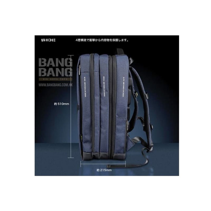 Laylax Multi Gaming Ruck (Dimensions: H510mm × W320mm × D215mm) - Navy - Bang Bang Airsoft