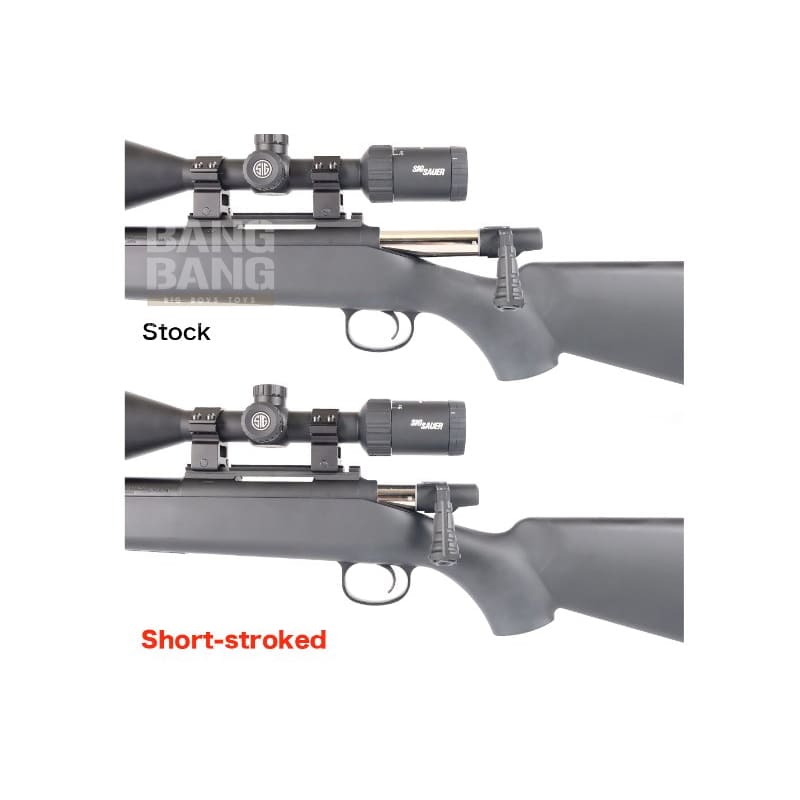 Laylax PSS 50mm Short Stroke Spacer for Tokyo Marui VSR - 10 Sniper Rifles Series - Black - Bang Bang Airsoft