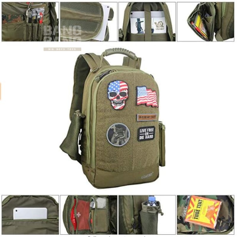 LQARMY Tactical Commuter Backpack 15.6/17.3 inch - Bang Bang Airsoft