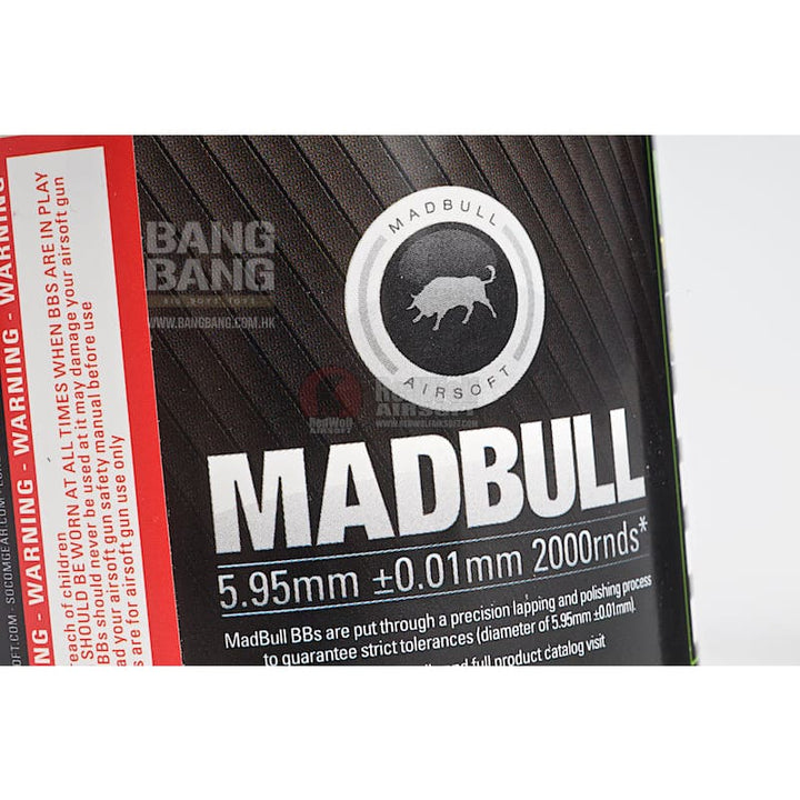 Madbull 0.45g Heavy BB for Snipers (2000rds / Bottle) - White Color - Bang Bang Airsoft