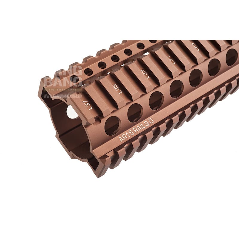 Madbull 9 Inch Daniel Defense Lite Rail Picatinny Handguard (Sand) - Bang Bang Airsoft